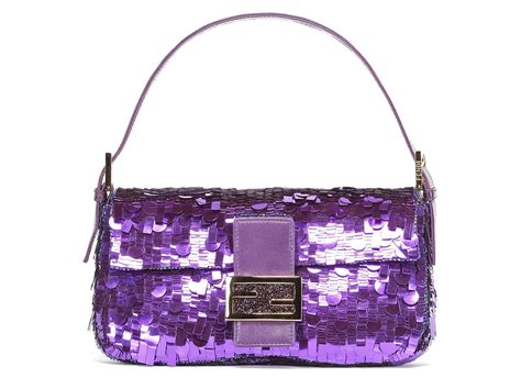 fendi purple sequin baguette sex and the city|Fendi baguette sjp.